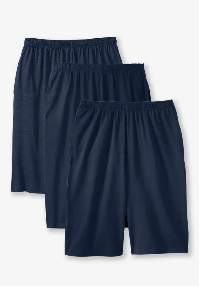 Lightweight Extra Long Shorts 3-Pack