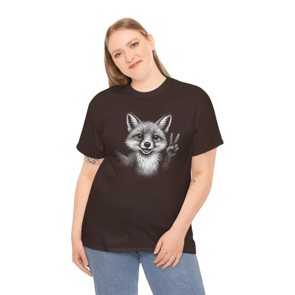 Peace Fox Unisex T-Shirt