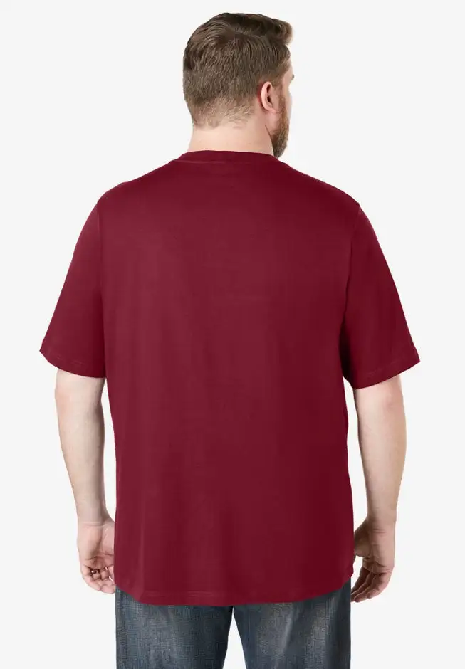 Shrink-Less Lightweight V-Neck Pocket T-Shirt