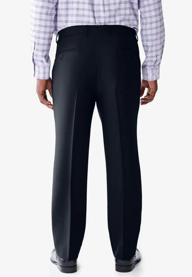 Easy Movement Pleat-Front Expandable Dress Pants