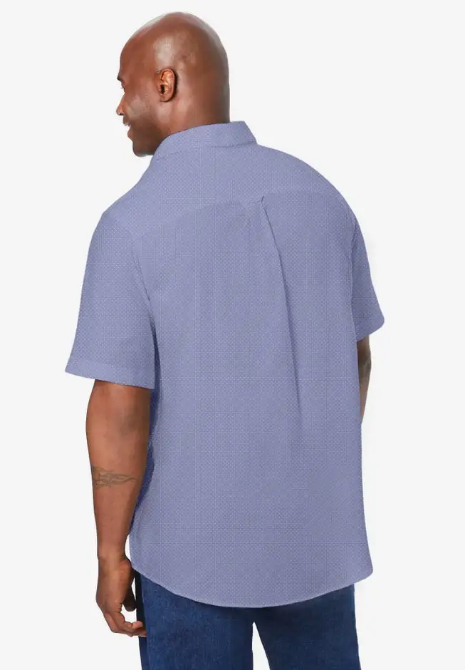 Wrinkle-Free Short-Sleeve Oxford Dress Shirt