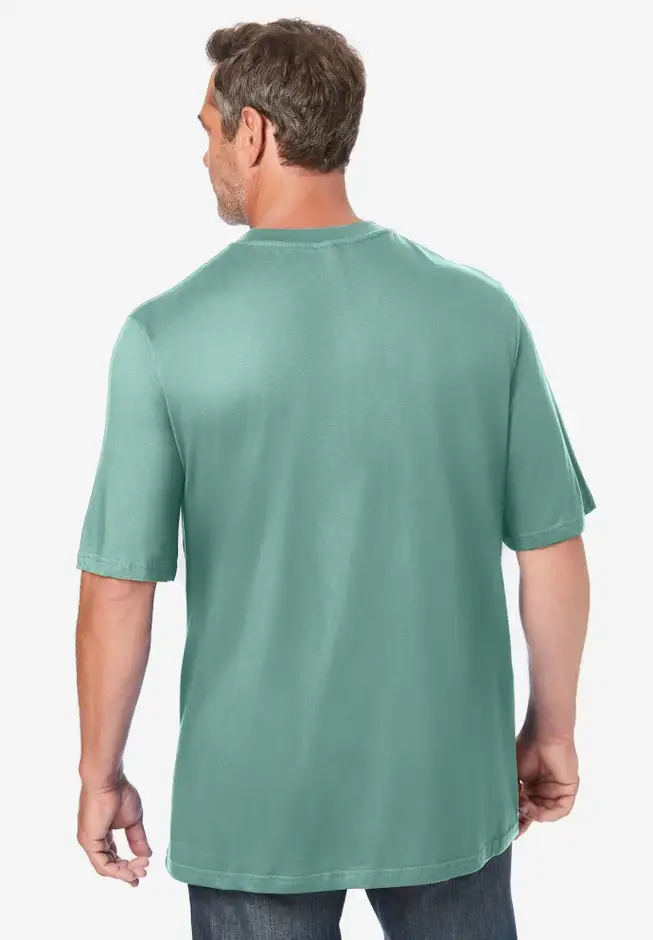 Shrink-Less Lightweight Pocket Crewneck T-Shirt