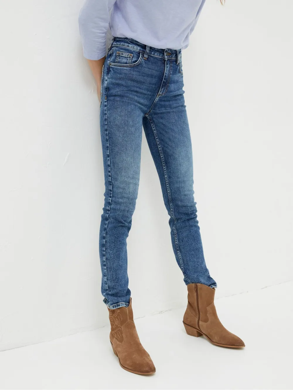 Blue Slim Casual Jeans