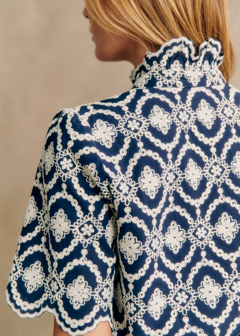 Embroidered Short Sleeved Shirt