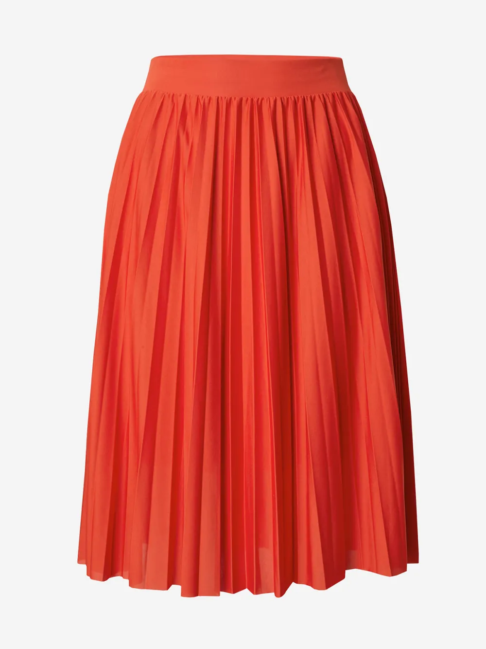 Plain Colored Casual Style Pleated Skirt
