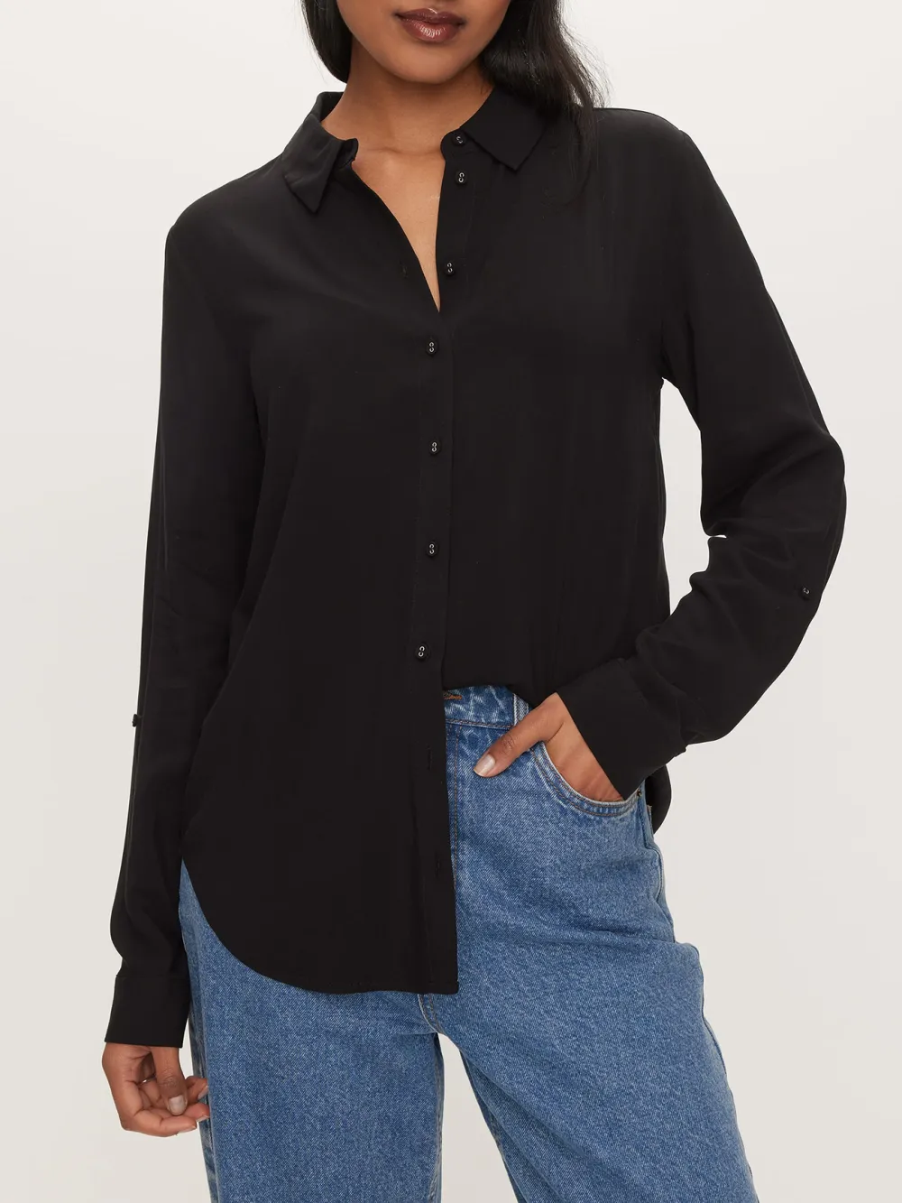 Lapel Long Sleeve Shirt