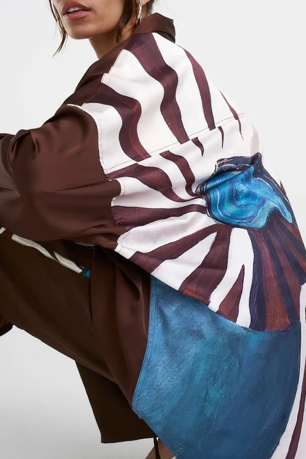 Unique Personality Art Long-Sleeved Shirt