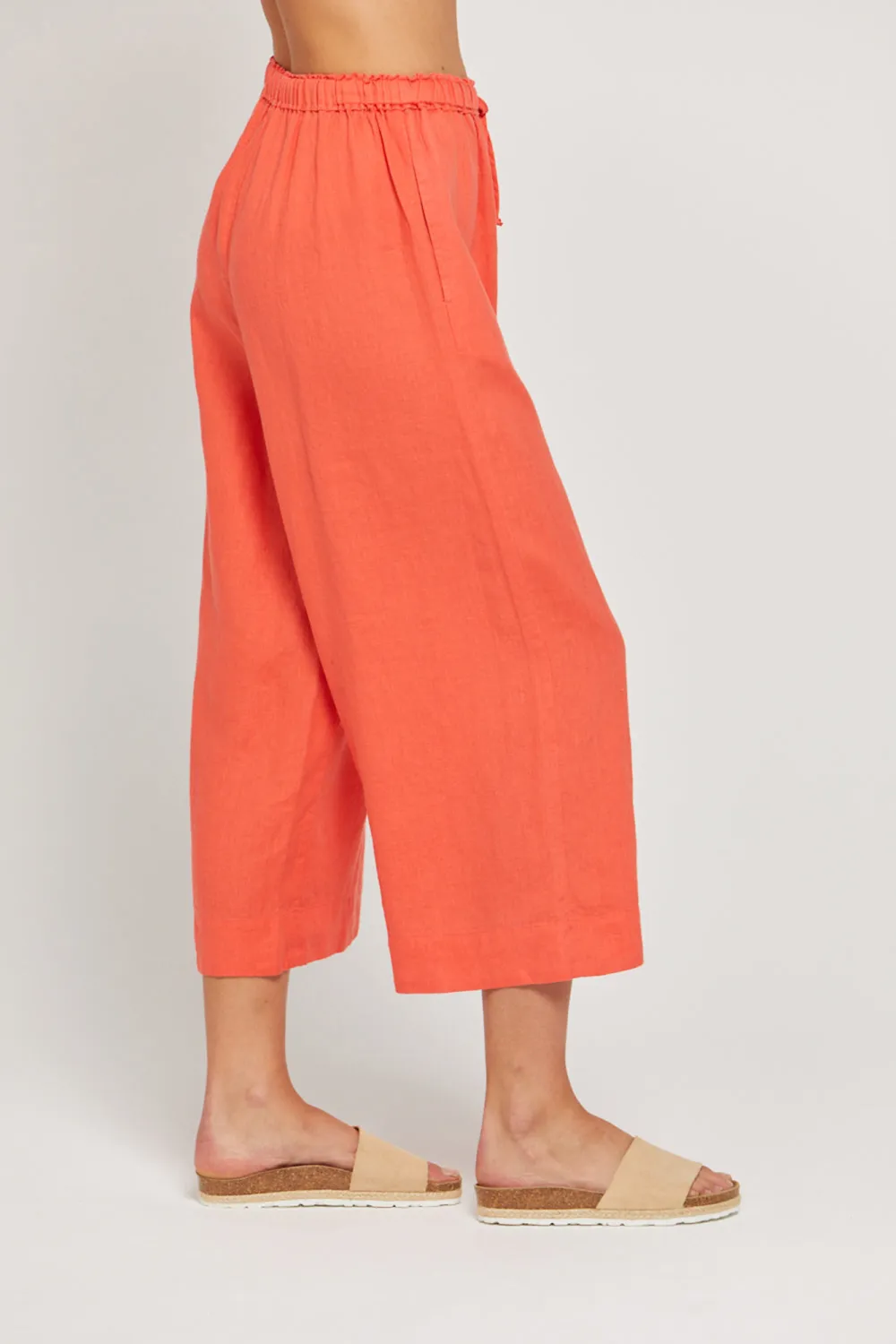 Orange Soft Comfortable Breathable Straight  Pants