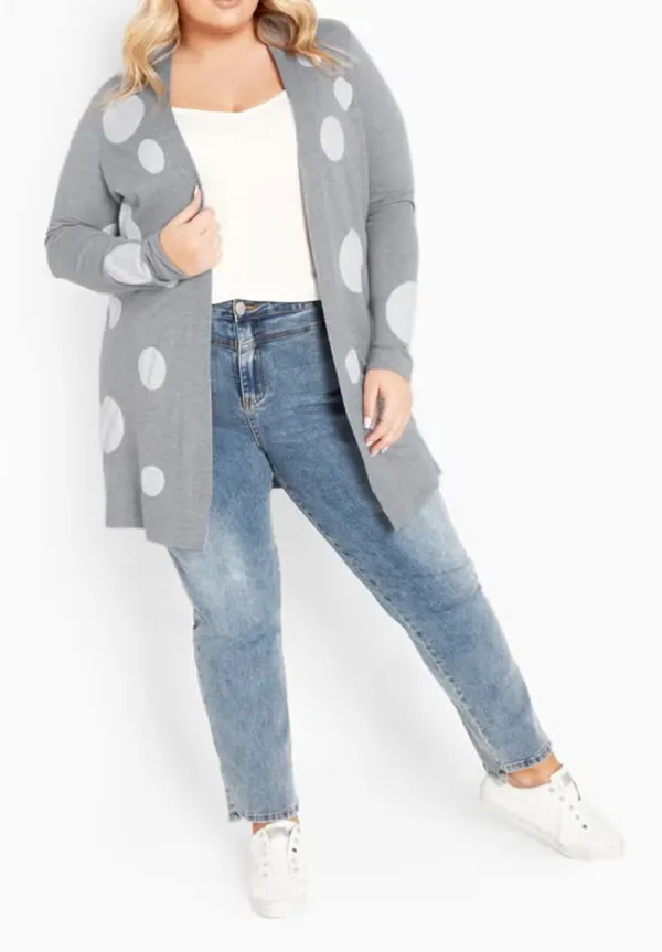 Spotted Pattern Cardigan