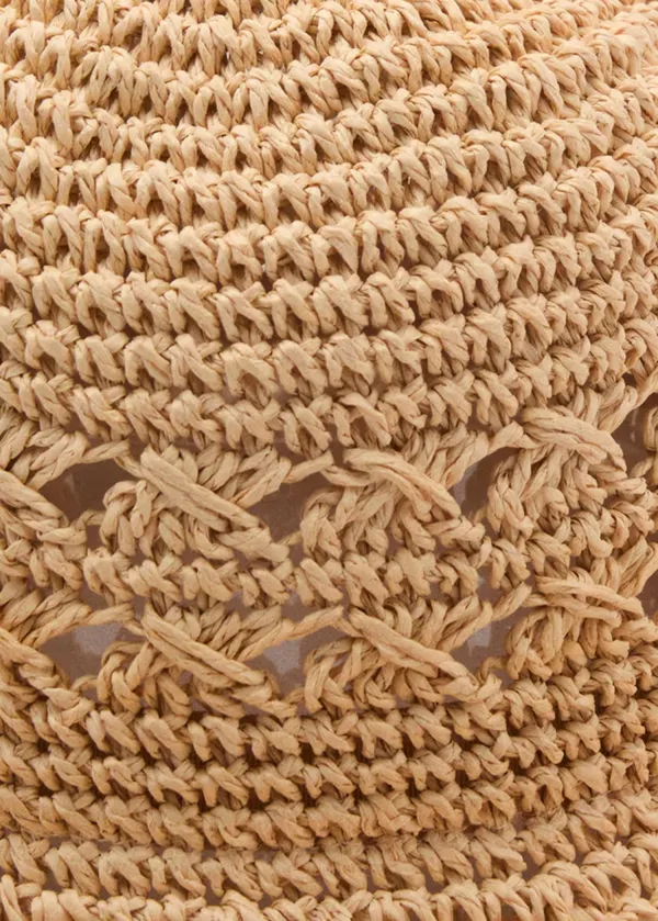 Vacation Style Hat With Openwork Details