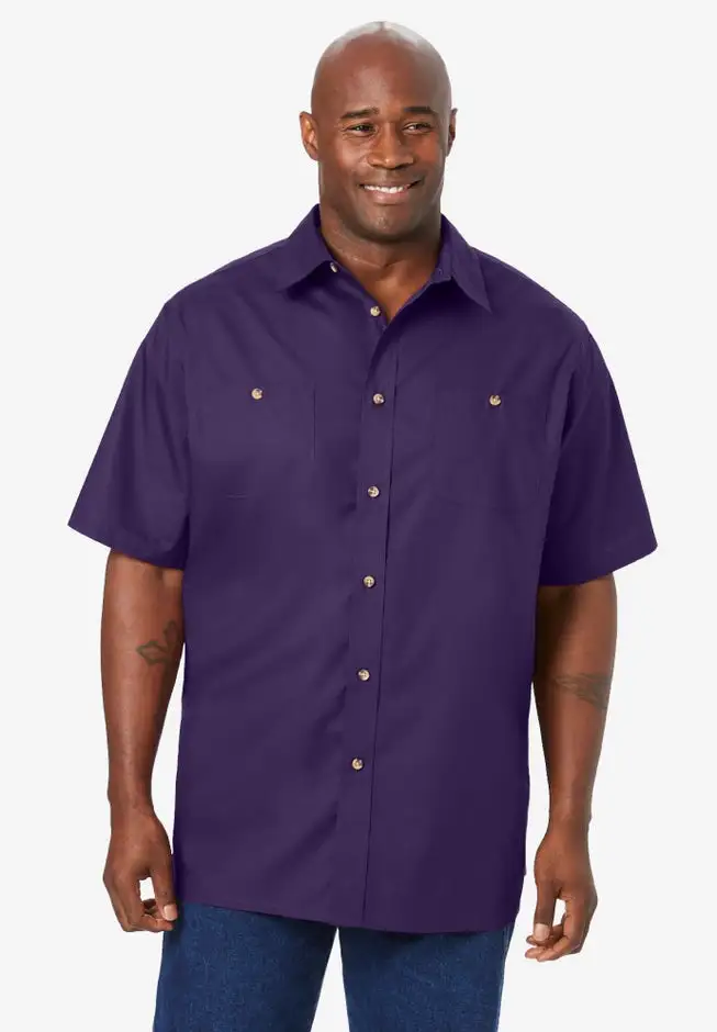 Short-Sleeve Pocket Sport Shirt