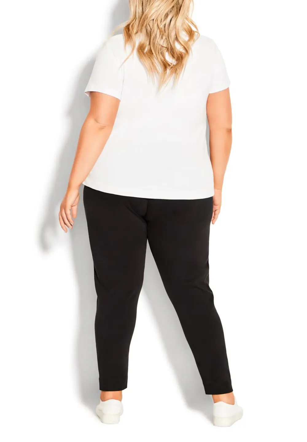 Solid-Color Women'S Knitted Skinny Pants