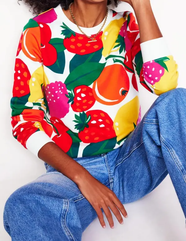 Multicolor Fruit - Print Button - Up
