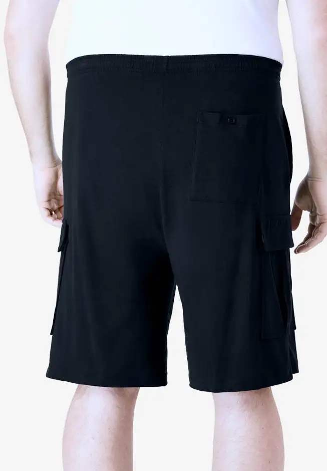 Lightweight Jersey Cargo Shorts, 3-Pack