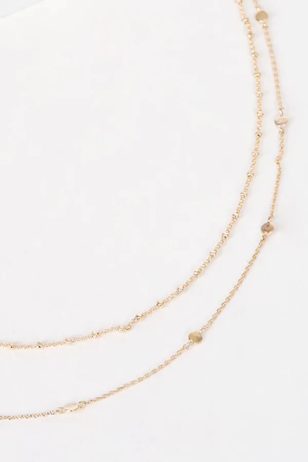 Exquisite And Gorgeous Gold-Plated Multi-Layered Necklace