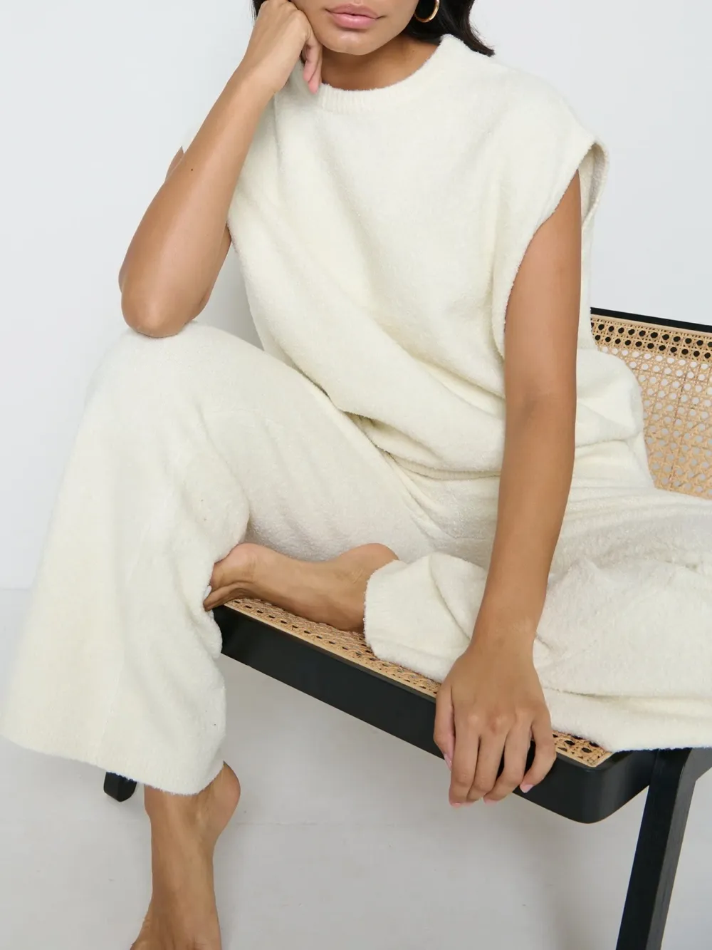 Knit Wide-Leg Trousers