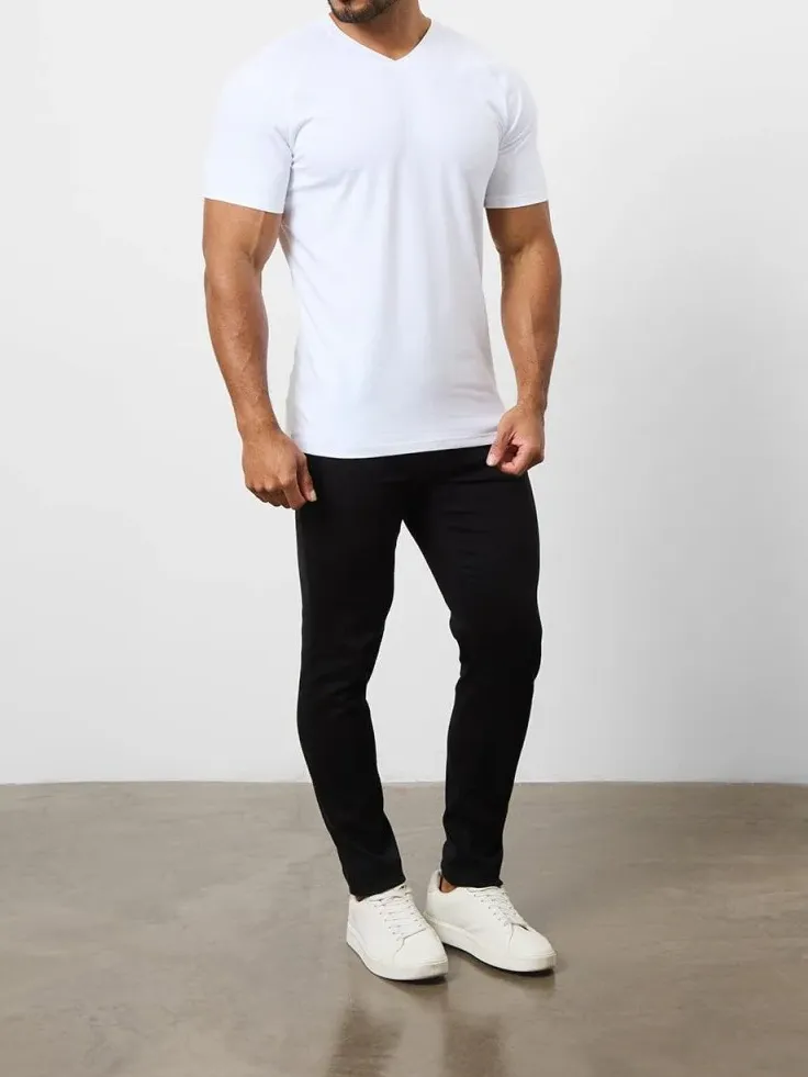 Men's Soft  Leisure V-Neck 5-Pack