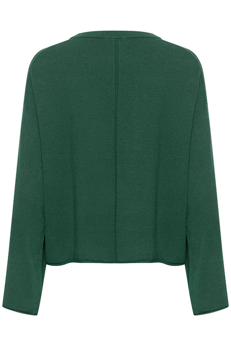 Crew Neck Fit Knit Sweaters