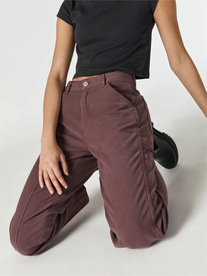 Casual Style Straight Leg Pants