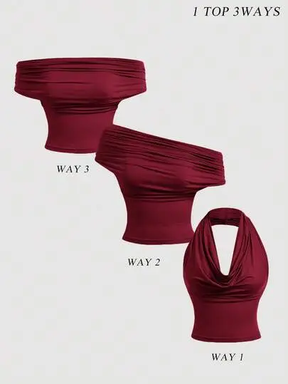 Elegant Halter Occasion Top