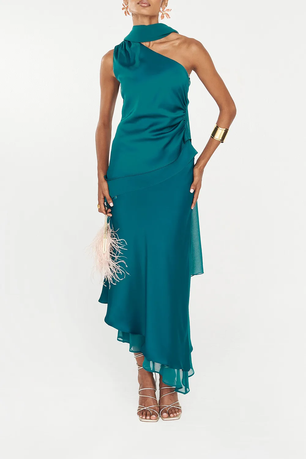 Solid Color Mesh Skirt