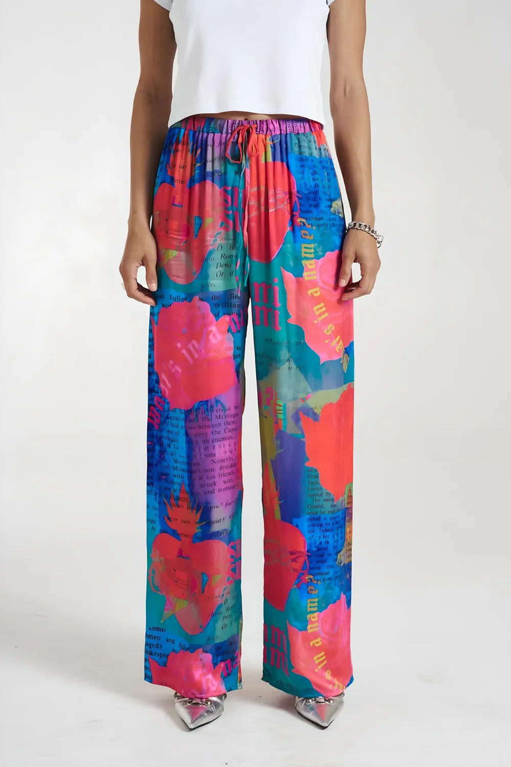 Personal Artistic Color Collision Straight  Pants