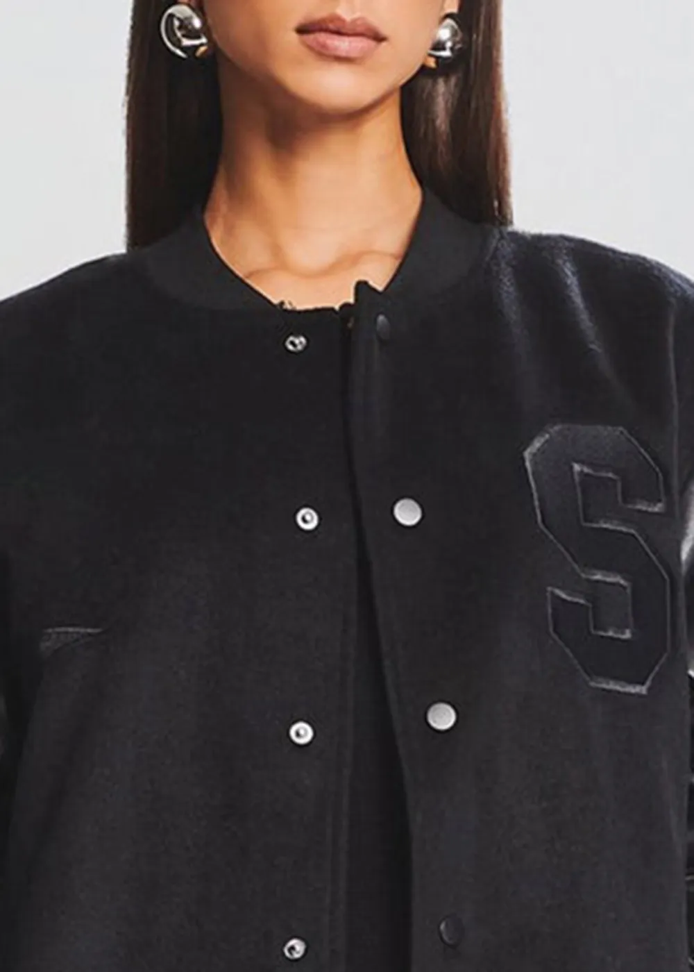Letter Print Jacket