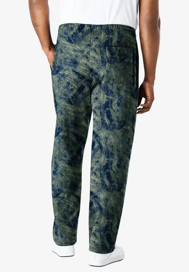 Fleece Open-Bottom Sweatpants