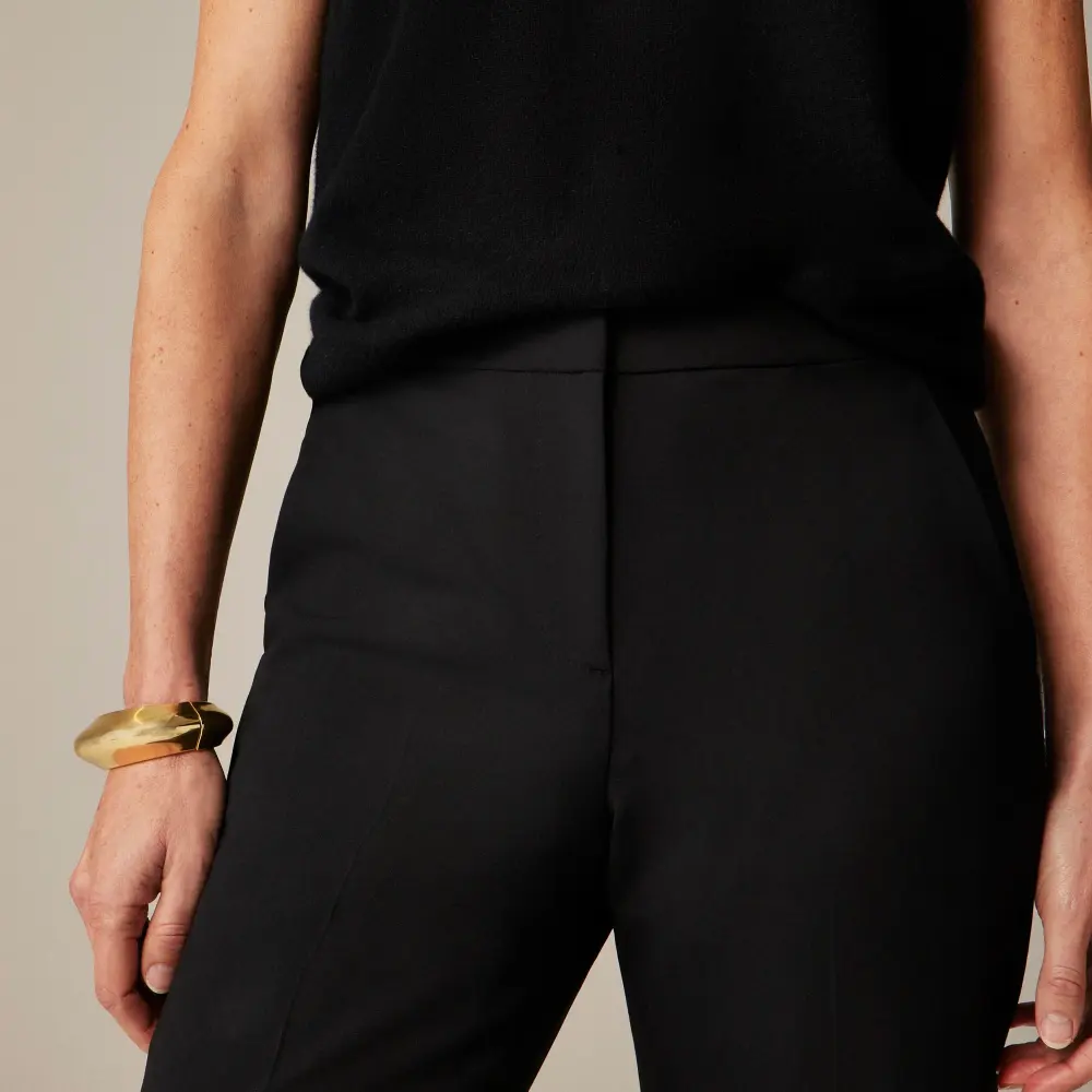 In Bi-Stretch Wool Blend Full-Length Pants