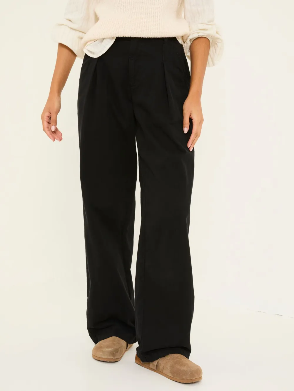 Black Wide Leg Trousers