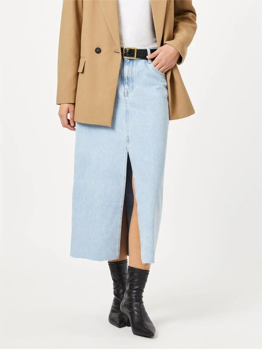 High Waist Denim Skirt