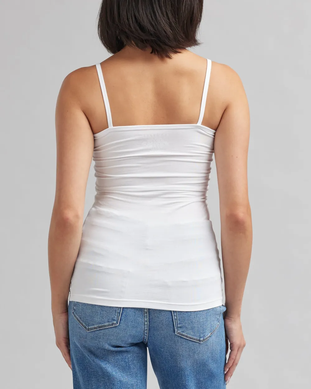 Slim Fit Sleeveless White Camisole
