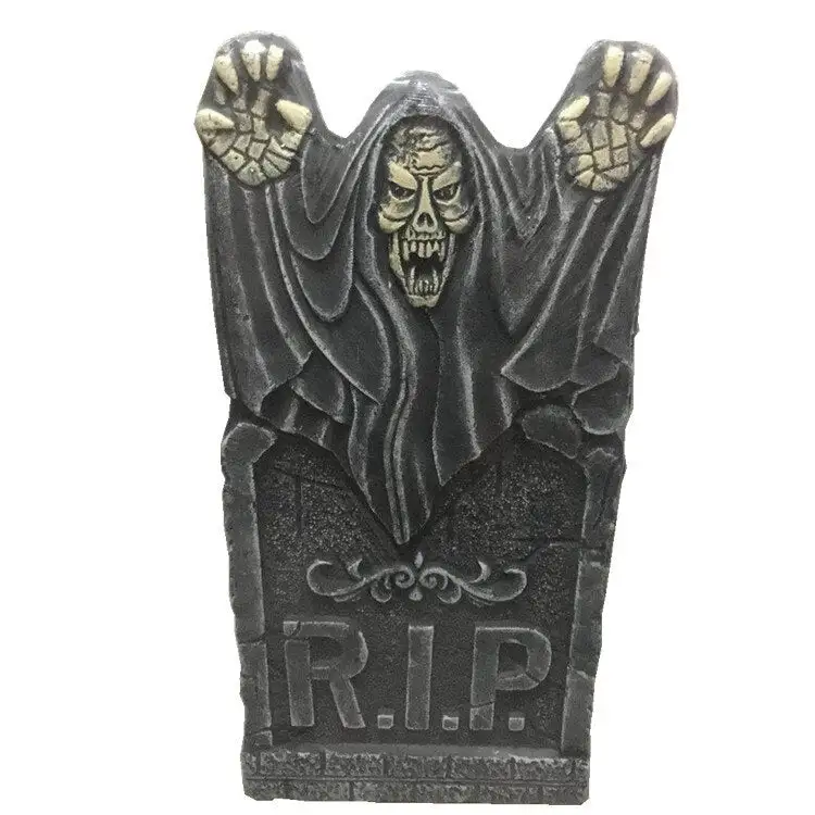 Halloween Graveyard Tombstone Decorations Realistic and Reusable Spooky Haunted House Yard Outdoor Decorations and Accessories