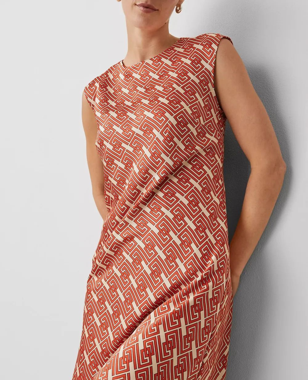 Maze Column Slip Dress