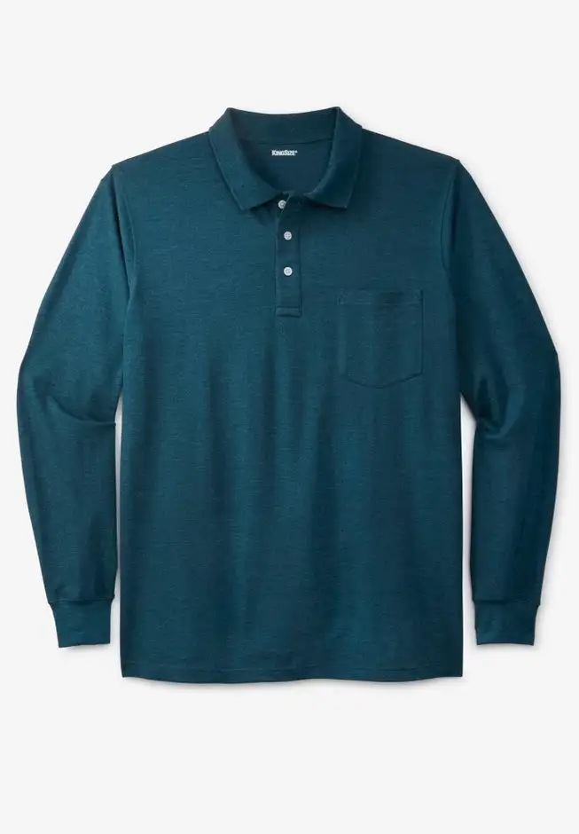 Long-Sleeve Shrink-Less™ Cotton Polo