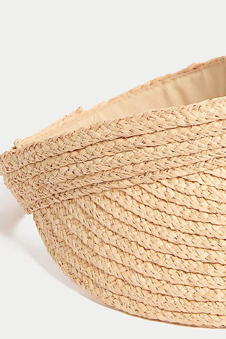 Breathable Open-Weave Straw Visor