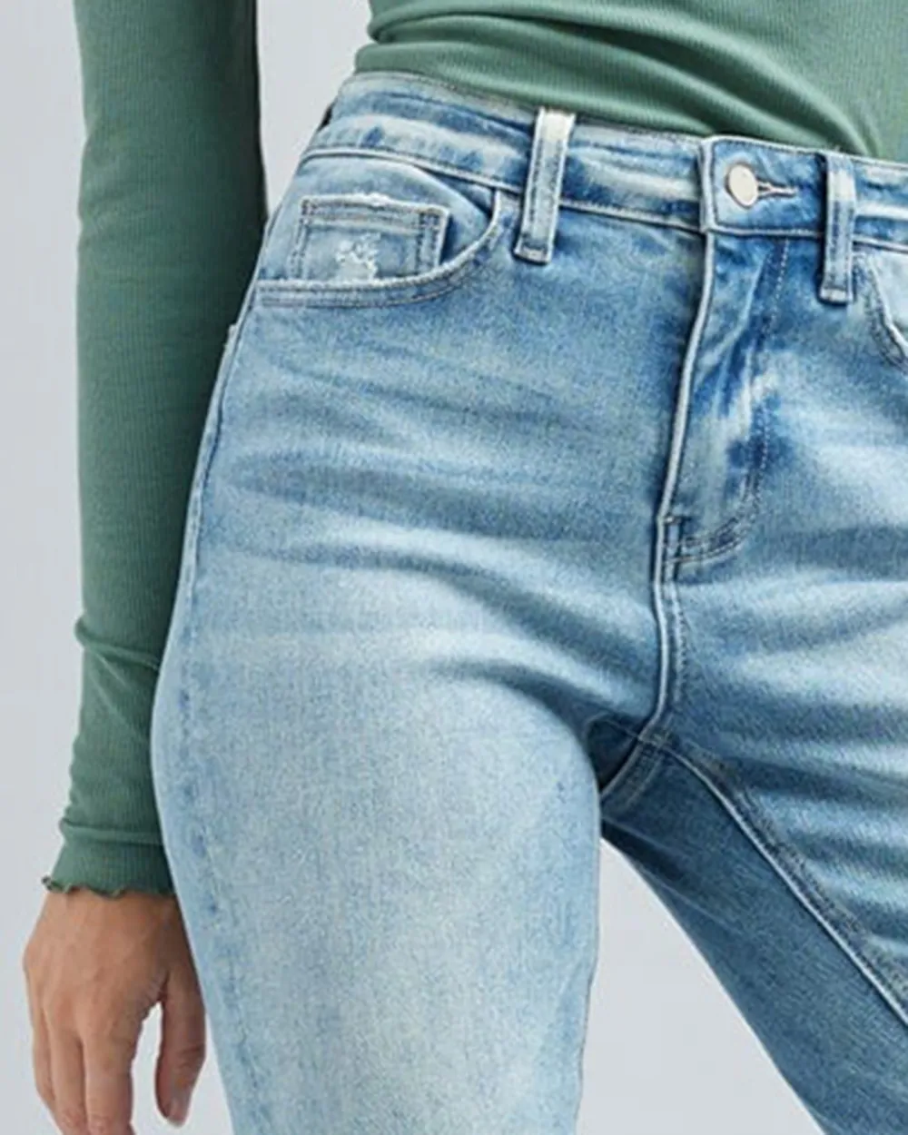 High Rise Slim Straight Jean