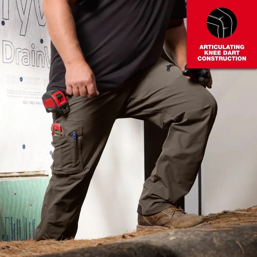 1Men's 8-PACK FREEFLEX Tech Work Pants with 7 Pockets