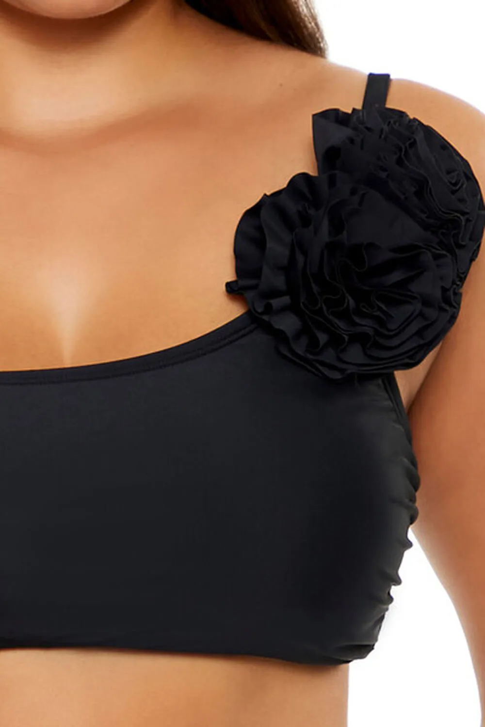 Plus Size Rosette Bikini Top