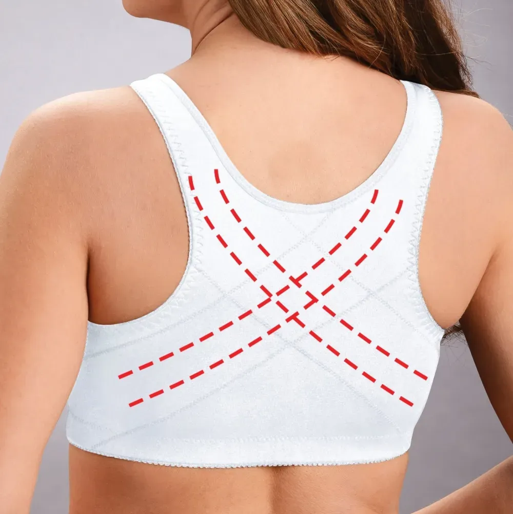 Front hooks, stretch-lace, super-lift, and posture correction