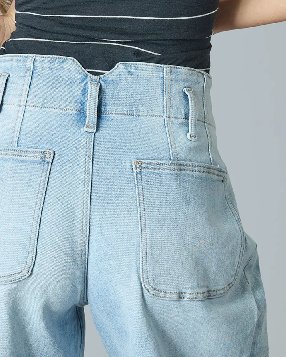 Light Blue Denim Bermudas