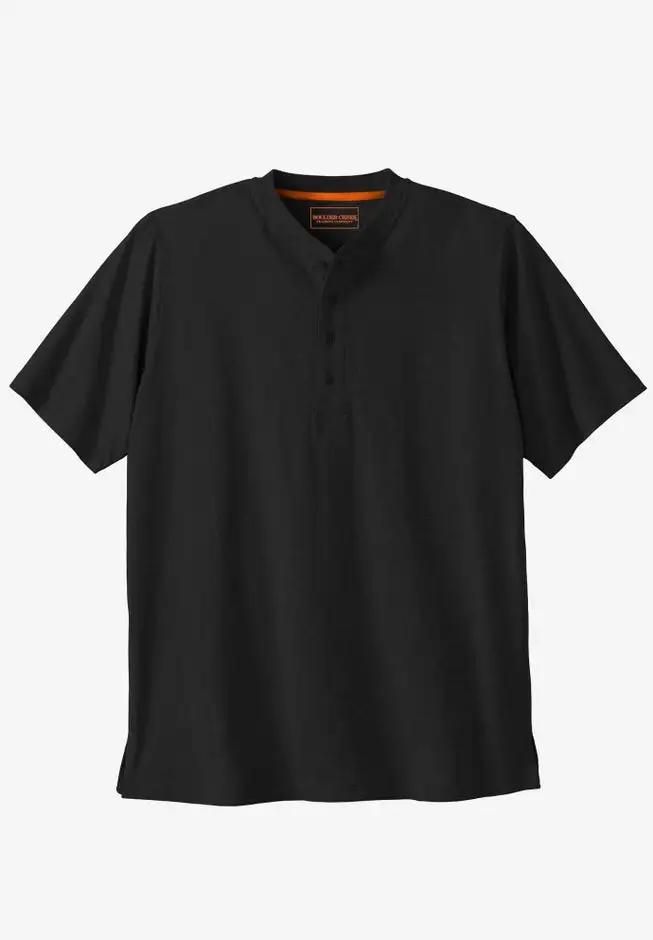 Heavyweight Short-Sleeve Henley Shirt