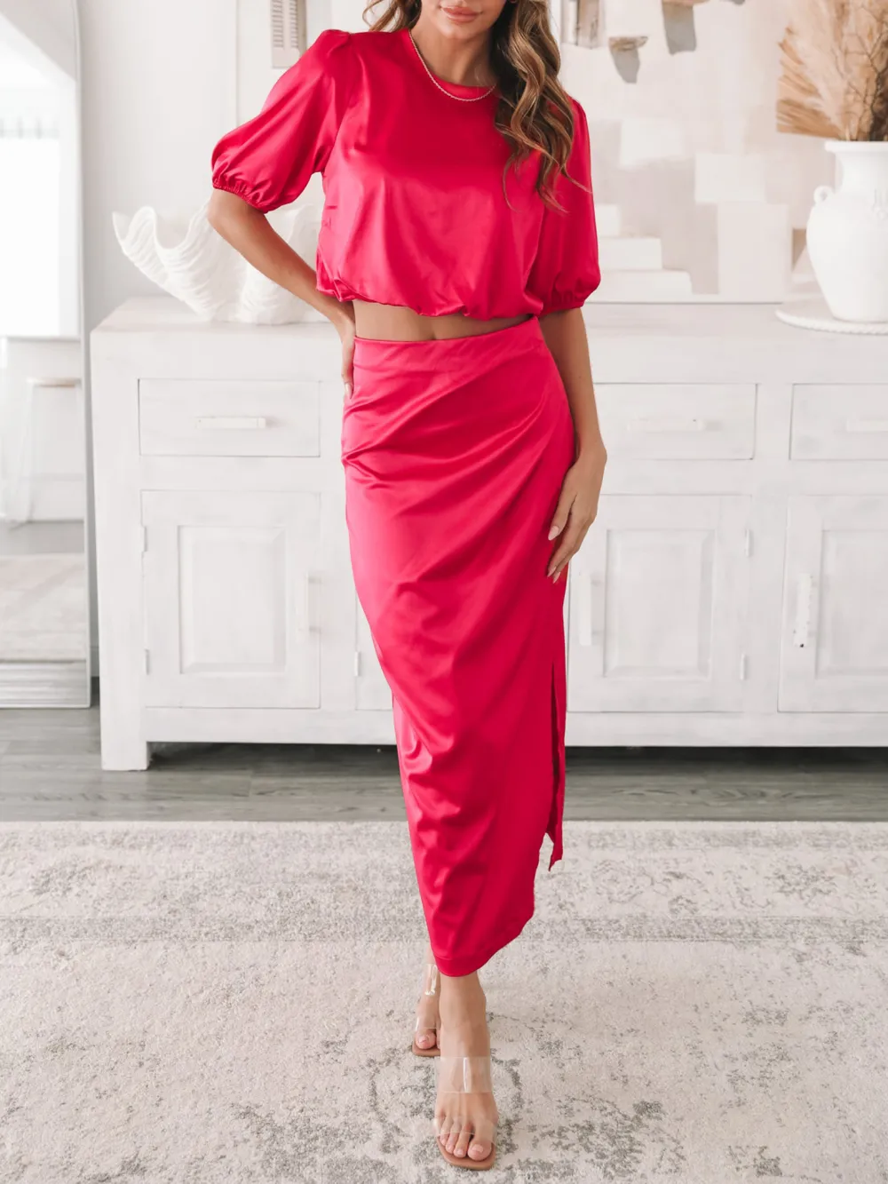 Style Sweetheart Neckline Print Top