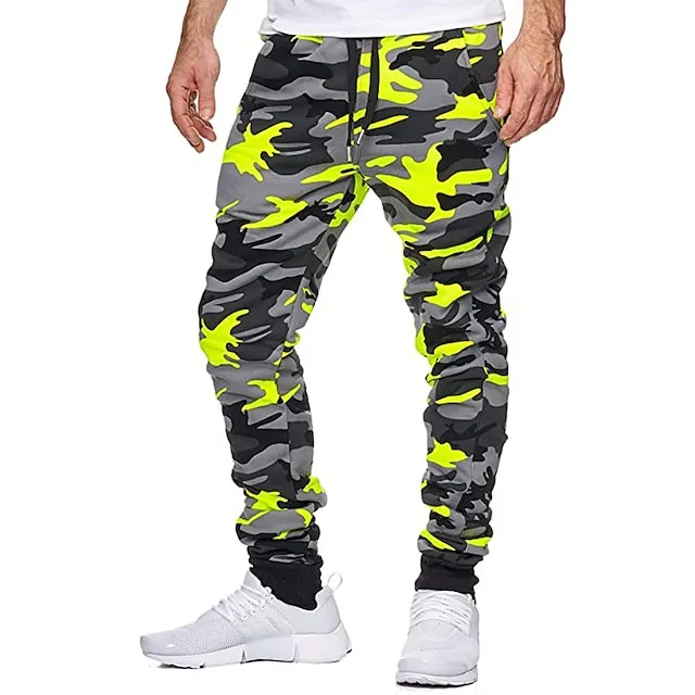 Men's Micro-Elastic Camouflage Cotton Sweatpants