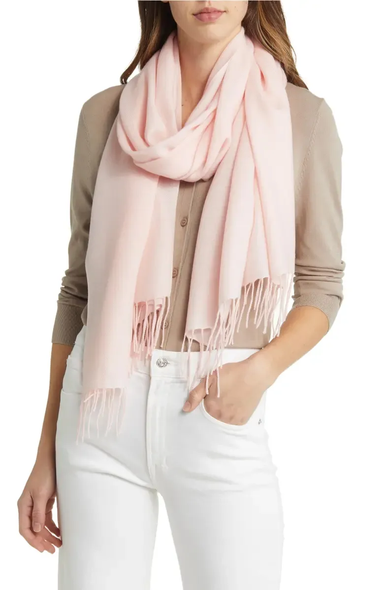 Tissue Weight Wool & Cashmere Scarf