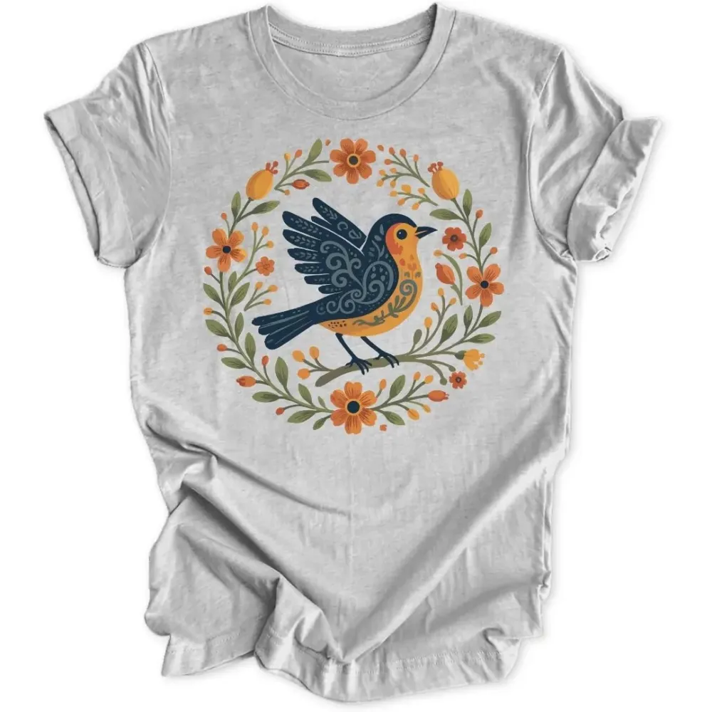 Folky Robin Unisex T-Shirt