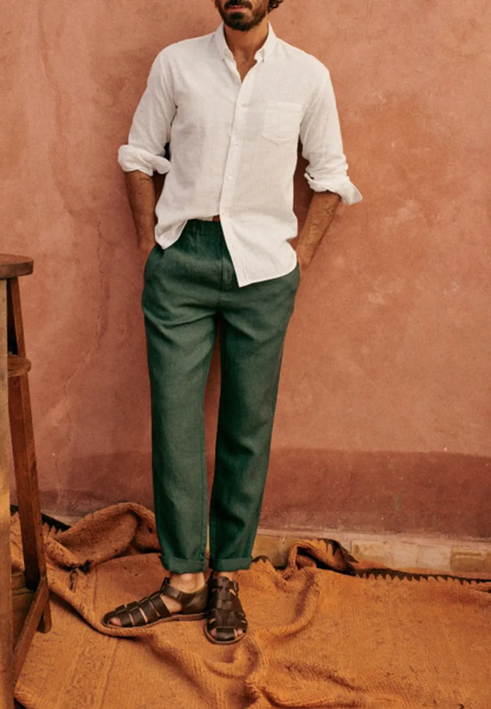 Adjustable Cuff Fastening Shirt