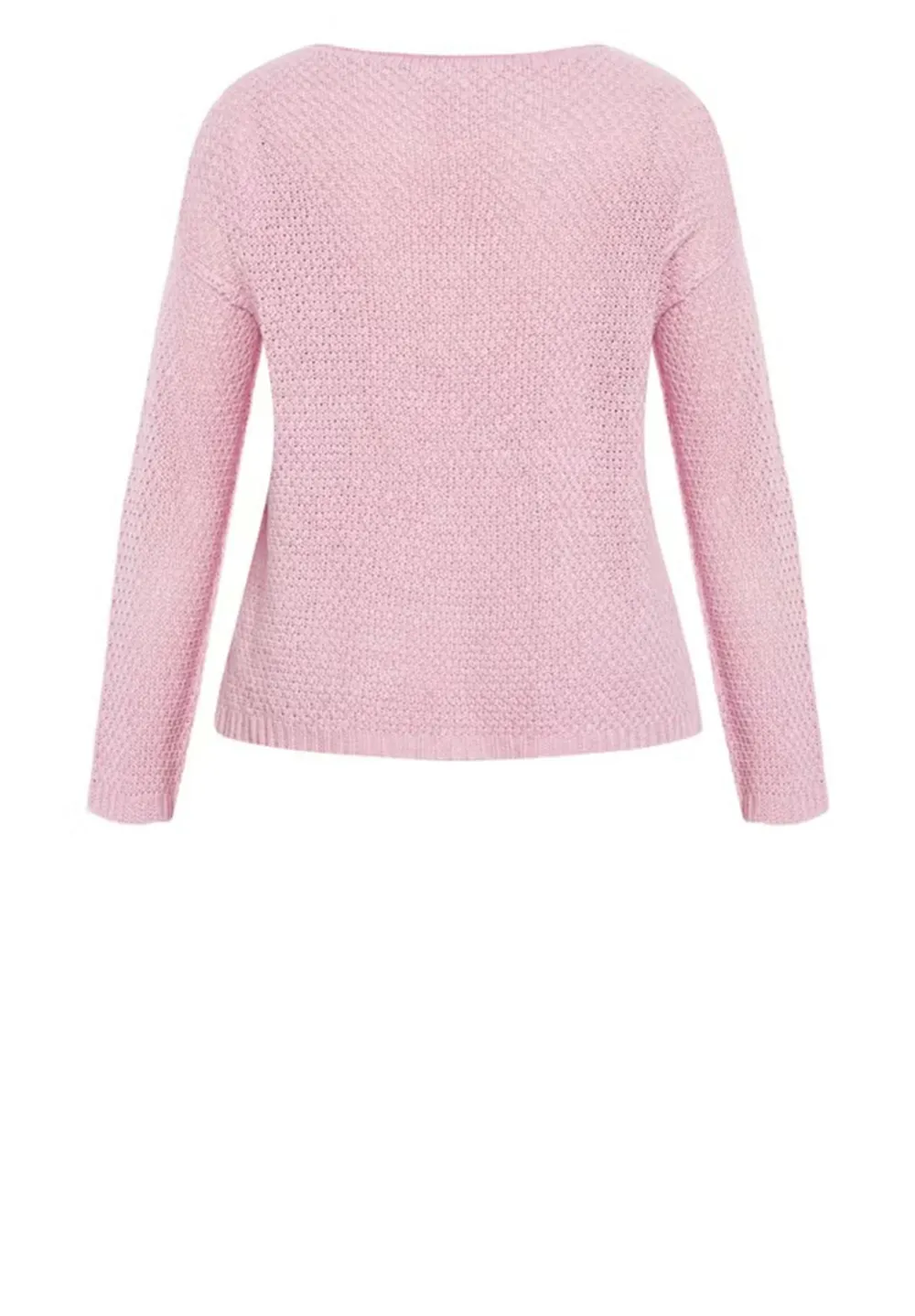Solid Color Fitted Sweater