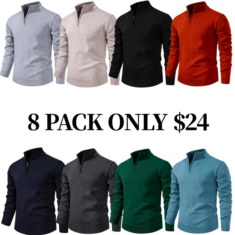 Men's Quarter Zip Sweater