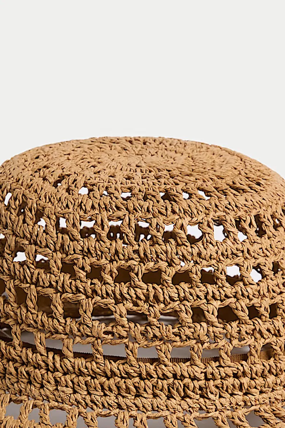 Criss-Cross Woven Straw Hat